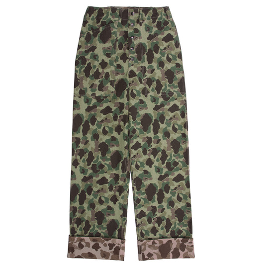 USMC P-42 CAMOUFLAGE HBT TROUSERS LIGHT GREEN BACKGROUND