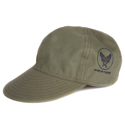 US ARMY AIR CORPS OD A-3 MECHANICS CAP